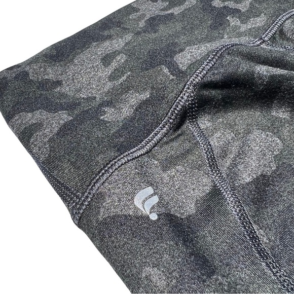 Fabletics PowerHold Leggings, Charcoal Camo, Gray Green Black, XXS XS - Picture 3 of 13